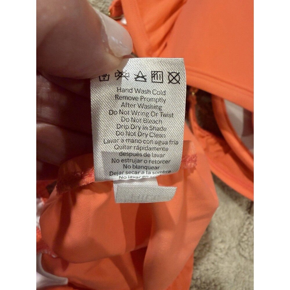 Venus new 2-piece bikini swimwear - size DDD top & size 8 bottom - bright orange - Picture 6 of 6